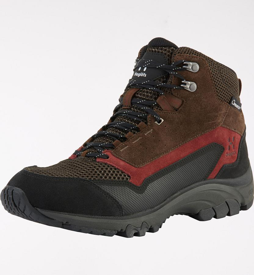 Haglöfs Mens Skuta Mid Proof Eco Hiking Boots Red New Zealand 27613LVDY